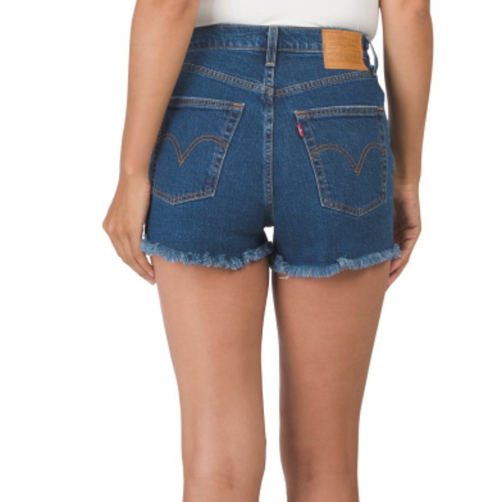 LEVIS Button Fly High-rise Charleston Chill Shorts - Picture 2 of 8